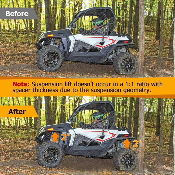 2014 - 2023 CFMoto ZForce 800 EX & ZForce 1000 Heavy Duty Steel Front & Rear 2" Full Leveling Lift Kit - WeiSen - 80401084