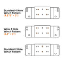 2014 - 2024 Honda Pioneer 700 700 - 4 UTV Front Bumper Winch Mounting Bracket Plate - WeiSen - ZT197