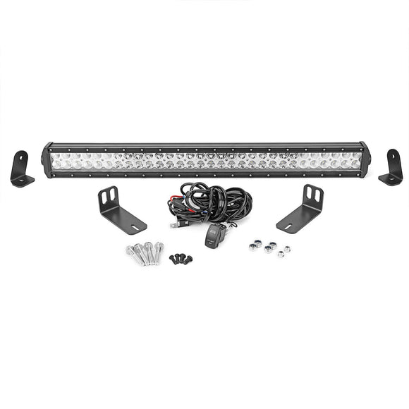 2014 - 2023 Polaris 800 900 RZR XP 1000 Combo Beam 32" LED Light Bar Over Hood Mount Kit - WeiSen - ZT068+LED005+WI002
