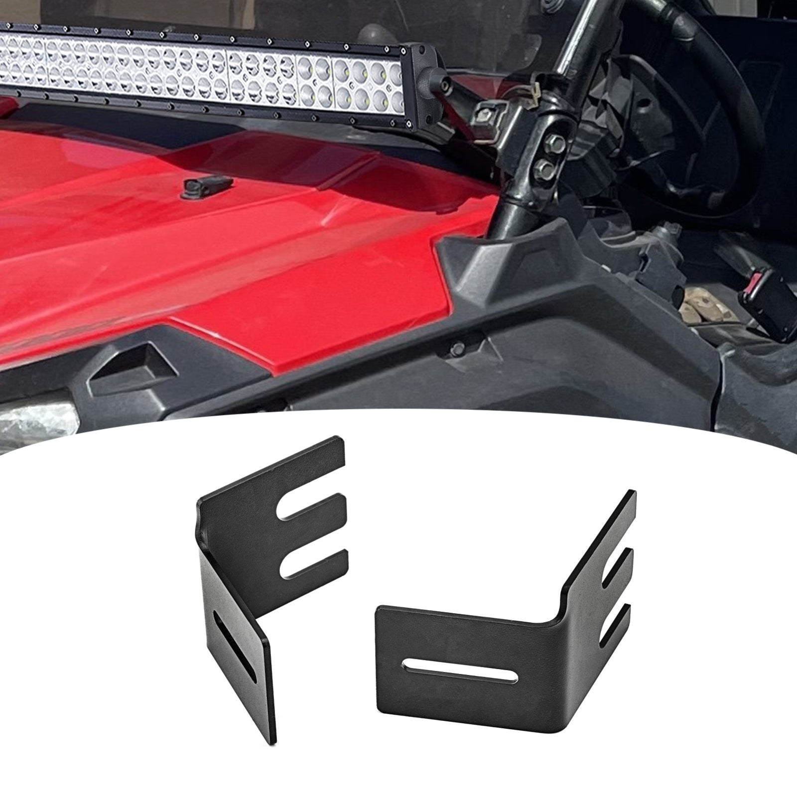 2014+ Honda Pioneer 1000/700 Side Pillar Over Hood 50" LED Light Bar Bracket - WeiSen - ZT029