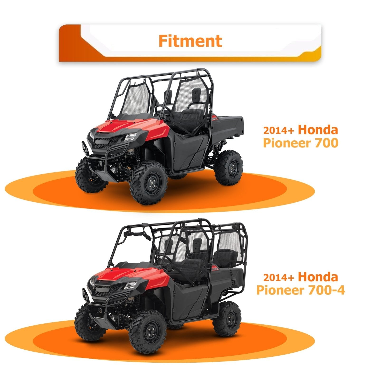 2014+ Honda Pioneer 700 / 700-4 UTV ATV 4500lb 12V Electric Winch Kit - Weisen