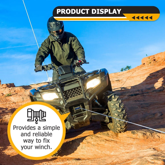 2014+ Honda Rancher Foreman Rubicon TRX420/500/520 Heavy - Duty Steel Winch Mounting Bracket - WeiSen - 80106010