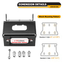 2014+ Honda Rancher Foreman Rubicon TRX420/500/520 Heavy - Duty Steel Winch Mounting Bracket - WeiSen - 80106010