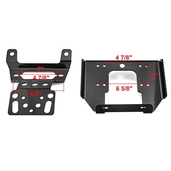 2014+ Polaris RZR 900/1000 Trubo & General 1000 UTV Front Winch Mount #101735 - WeiSen - 80106004