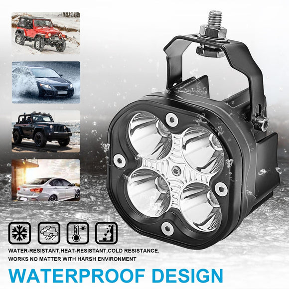 2014 - 2020 Polaris RZR XP1000 900 40W A - Pillar FogLight Pod Bracket Switch Kit - WeiSen - ZT001+70201006+WI005 - A