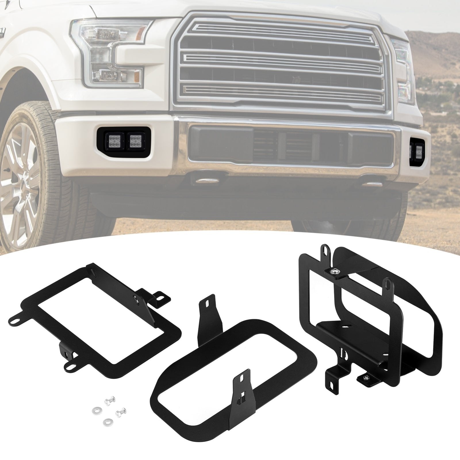 2015 - 2017 Ford F150 Lower Bumper Fog Light Mount Bracket - WeiSen - ZT078