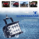 2015 - 2019 Chevrolet Silverado & Sierra 2500HD 3500HD 60W Hood Hinge LED Work Light Kit - WeiSen - 70104033+70201003+70203001