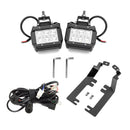 2015 - 2019 Chevrolet Silverado & Sierra 2500HD 3500HD Hood Hinge 18W LED Work Light Kit - WeiSen - 70104033+70201005+70203001