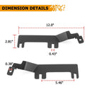 2015 - 2019 Chevrolet Silverado & Sierra 2500HD 3500HD Hood Hinge Light Bracket Mount Wire Kit - WeiSen - 70104033+70201001+70203001