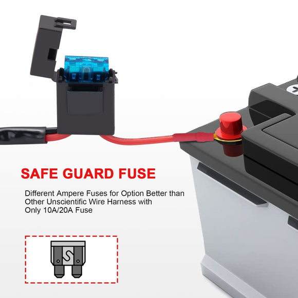 2015 - 2019 Chevrolet Silverado & Sierra 2500HD 3500HD Hood Hinge Light Bracket Mount Wire Kit - WeiSen - 70104033+70201001+70203001