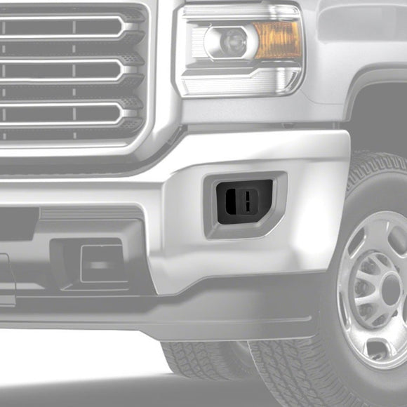 2015 - 2019 GMC Sierra 2500HD 3500HD Front Bumper Fog Light Bracket Mount, Steel - WeiSen - 70102040
