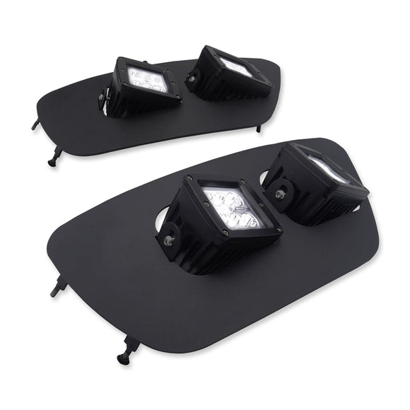 2015 - 2020 Chevrolet Colorado Bumper Fog Lights Dual 3" 24W LED Pod Mount Upgrade Kits - WeiSen - ZT107+LED001*2+WI010