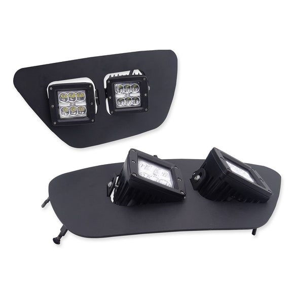 2015 - 2020 Chevrolet Colorado Bumper Fog Lights Dual 3" 24W LED Pod Mount Upgrade Kits - WeiSen - ZT107+LED001*2+WI010