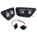 2015 - 2020 Chevrolet Colorado Bumper Fog Lights Dual 3" 24W LED Pod Mount Upgrade Kits - WeiSen - ZT107+LED001*2+WI010
