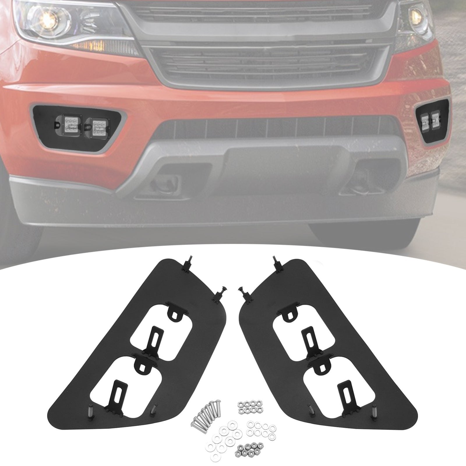 2015-2020 Chevrolet Colorado Steel Front Bumper Light Mounting Bracket - Weisen
