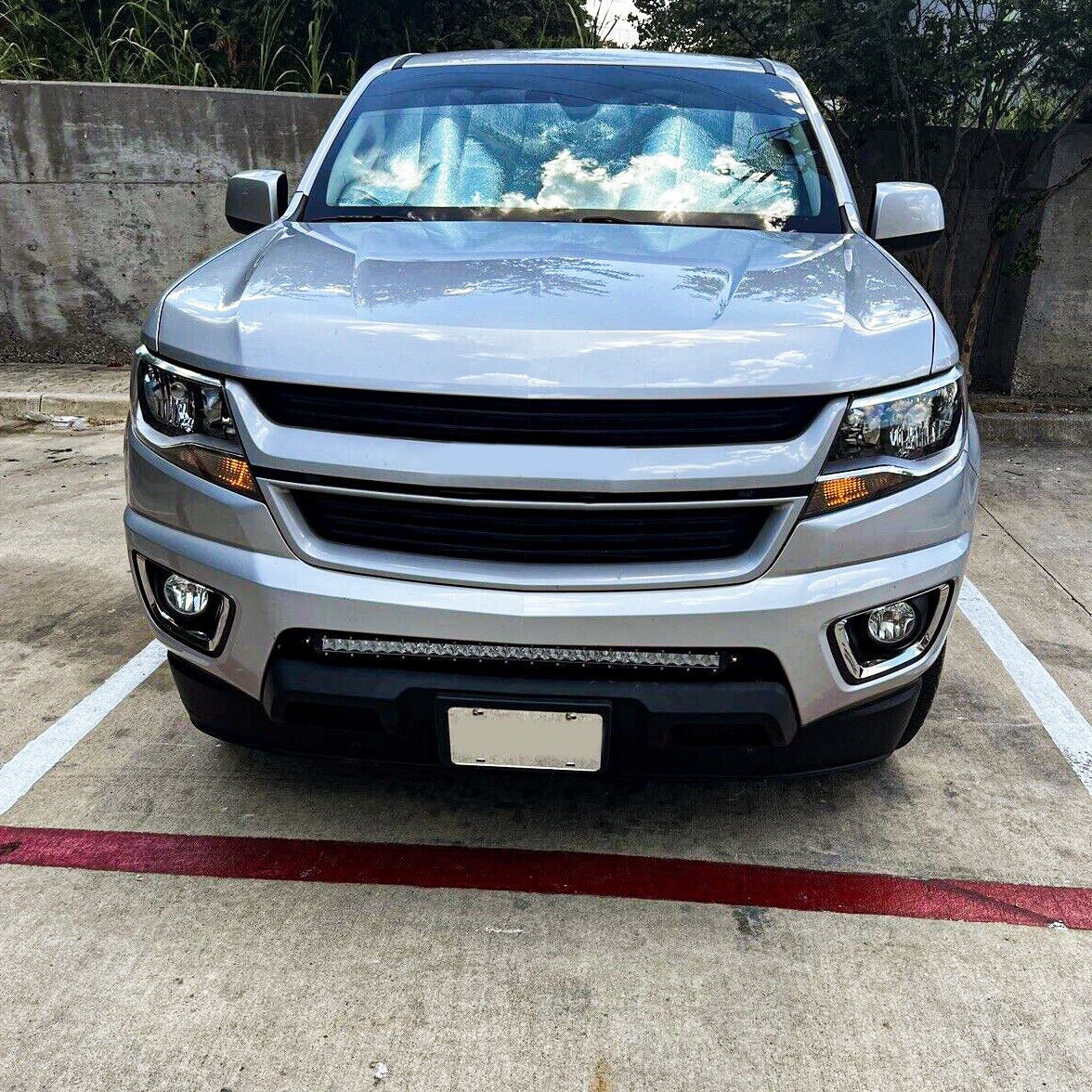 2015 - 2022 Chevrolet Colorado GMC Canyon 31" LED Light Bar Lower Bumper Mount Kit - Weisen - ZT038+LED014+WI001 - A