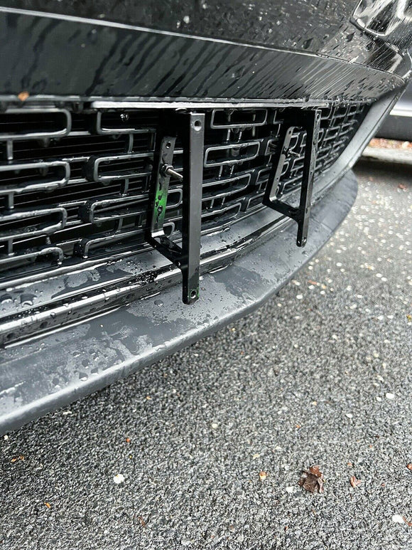 2015 - 2023 Dodge Challenger No Drilled Front Lower Bumper License Plate Mount Bracket - WeiSen - ZT126 - A