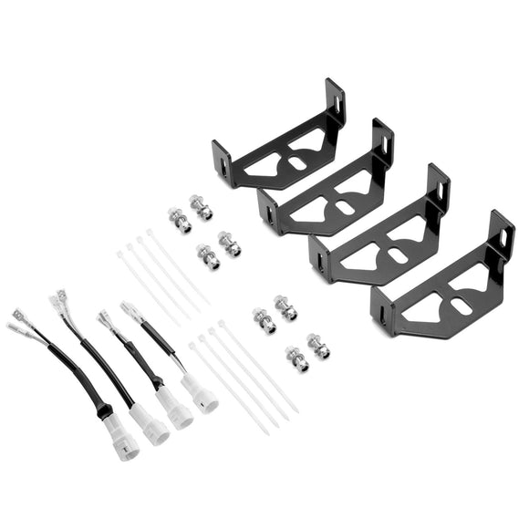 2015 - 2024 Yamaha YXZ1000R UTV Front Bumper LED Headlight Mount Plug N Play Wire Kit - WeiSen - 80103009