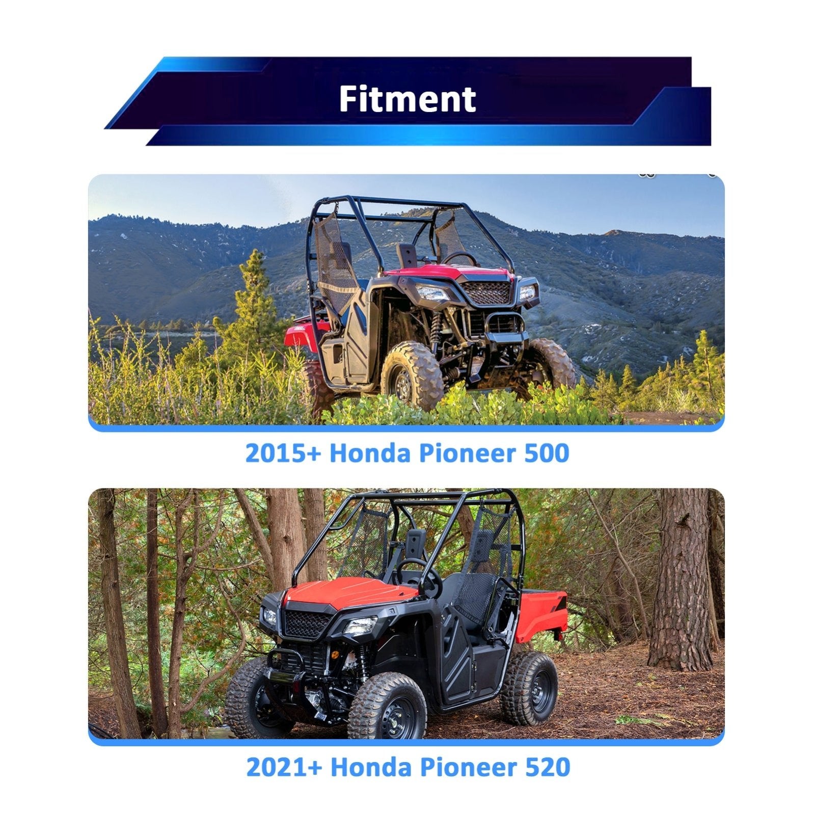 2015 - 2023 Honda Pioneer 500 520 UTV ATV 4500lb 12V Electric Winch Kit - WeiSen - 80310025
