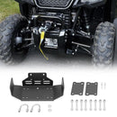 2015 - 2023 Honda Pioneer 500 520 Front Bumper Heavy Duty Winch Mount Bracket Plate - WeiSen - ZT090