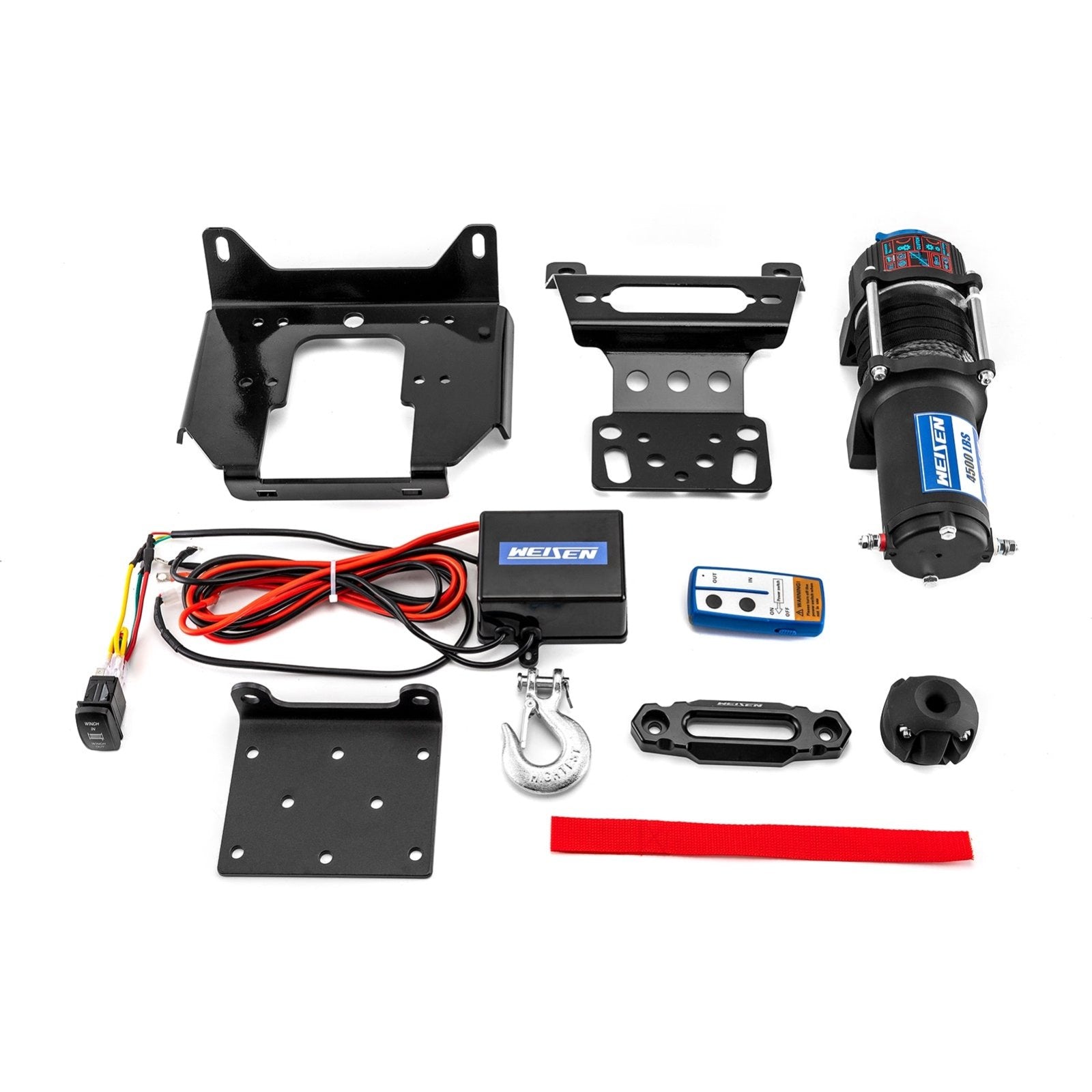 2015+ Polaris RZR 900 1000 Turbo General 1000 XP 1000 UTV ATV 4500lb 12V Electric Winch Kit - Weisen