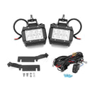 2016 - 2017 Ford Explorer Hood Hinge LED Work Light + Mount Bracket + Wiring Harness Kit - WeiSen - 70104055+70201005+70203009