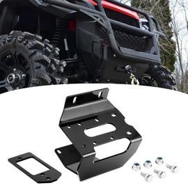 2016 - 2024 Honda Pioneer 1000/1000 - 5 Bumper Winch Mounting Plate Bracket Kit - WeiSen - 80106011