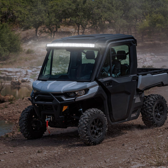 2016 - 2024 Can - Am Defender w/ Pro Fit Cage Roof 50" LED Light Bar Kit - WeiSen - ZT176+LED010+WI002