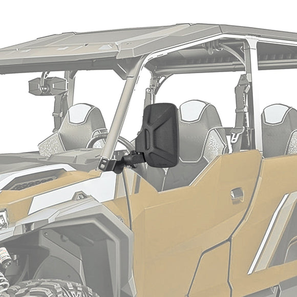 2016 - 2024 Polaris General 1000 - 4/1000 Side Rear View Mirror Set Roll Bar Clamp - WeiSen - 80301022