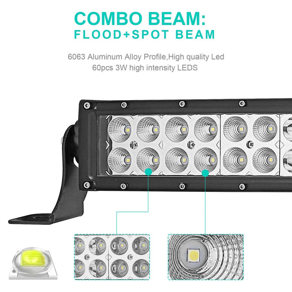 2014 - 2023 Polaris RZR 900 XP 1000 Upper Roof 32" LED Light Bar Kit - WeiSen - ZT007 - C+LED008+WI002