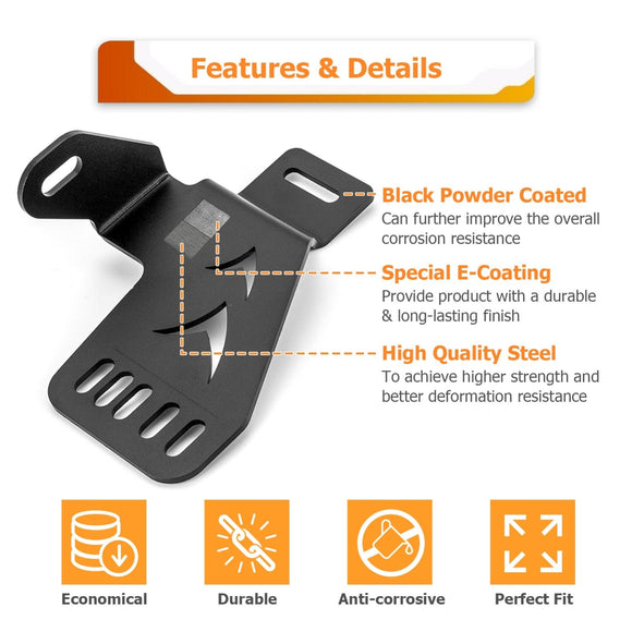 2016 - 2023 Toyota Tacoma No Drill Front Hidden Grill Light Bar Mounting Bracket for 32" Dual Row Light Bar - WeiSen - 70103003