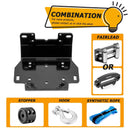 2016 - 2024 Yamaha Grizzly 700 Kodiak 700 Solid Steel Winch Mounting Bracket - WeiSen - 80106013