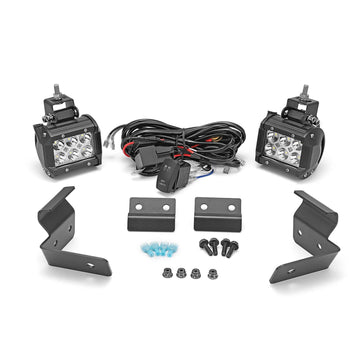 2016+ Can - Am Defender Maverick Trail PRO - FIT Cage A - Pillar Light Pod Bracket - WeiSen - ZT041+LED003+WI005 - A