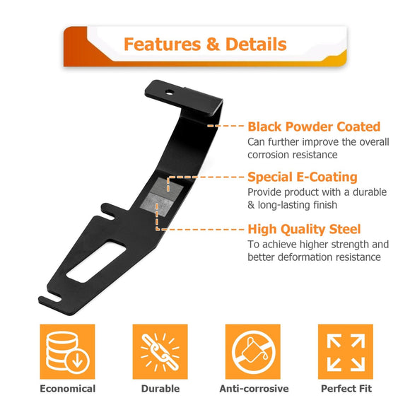 2016+ Honda Ridgeline / Passport / Pilot / Odyssey Hood LED Work Light Mount Bracket - WeiSen - 70104044