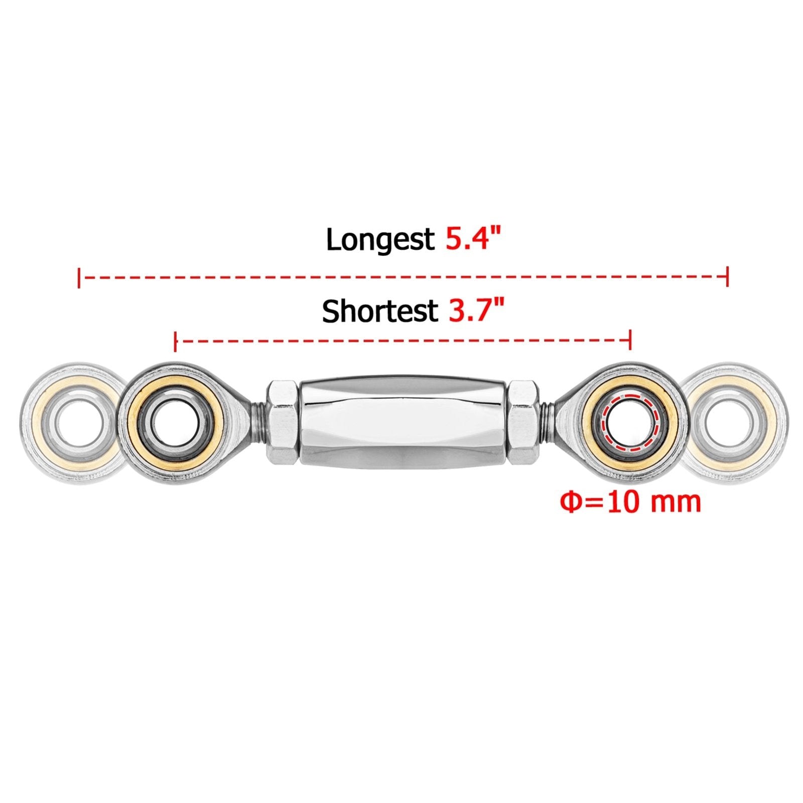 2017-2018 Can Am Maverick X3 Aluminum Front Sway Bar Stabilizer Links - Weisen