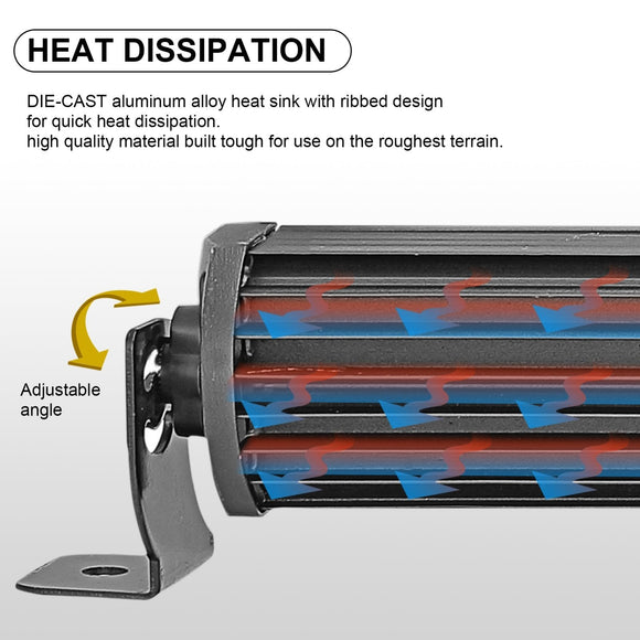 2017 - 2019 Ford Super Duty F250 - F550 Front Bumper 32" Curved LED Light Bracket Mount Kit - WeiSen - 70102042+70202007+70203004
