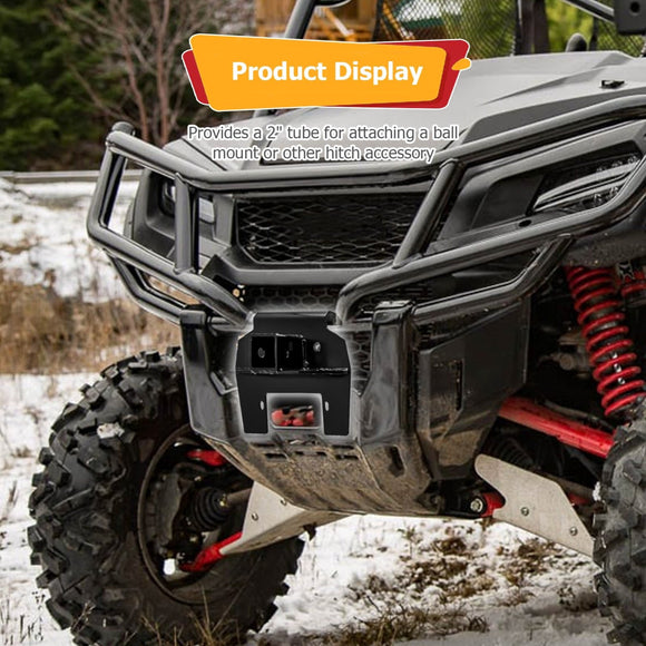 2017 - 2021 Honda Pioneer 1000 LE / 1000 - 5 LE Steel Front Receiver Tow Hitch - WeiSen - 80107013