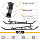 2017 - 2024 Can Am Maverick X3 1.75" Diameter Steel Tubing Nerf Bars Rock Sliders - WeiSen - 80311001