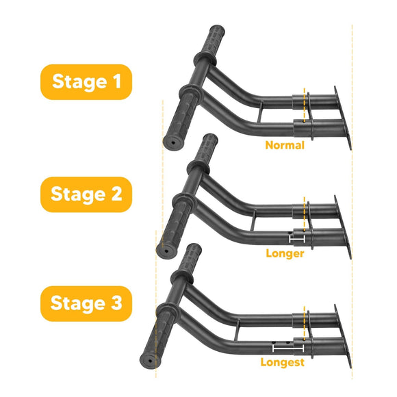 2017 - 2024 Can Am Maverick X3/Maverick X3 Max Adjustable Front Passenger Grab Handle - WeiSen - 80302002