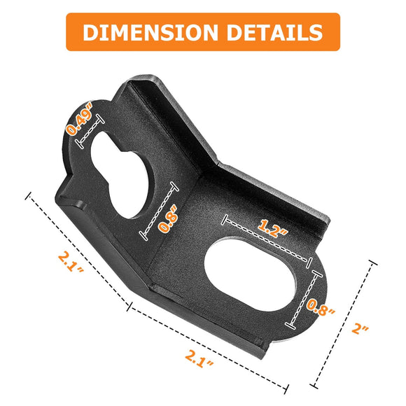 2017 - 2024 Can Am Maverick X3/X3 Max All Models Steel Front Rear Secure Tie Down Hooks - WeiSen - 80120011
