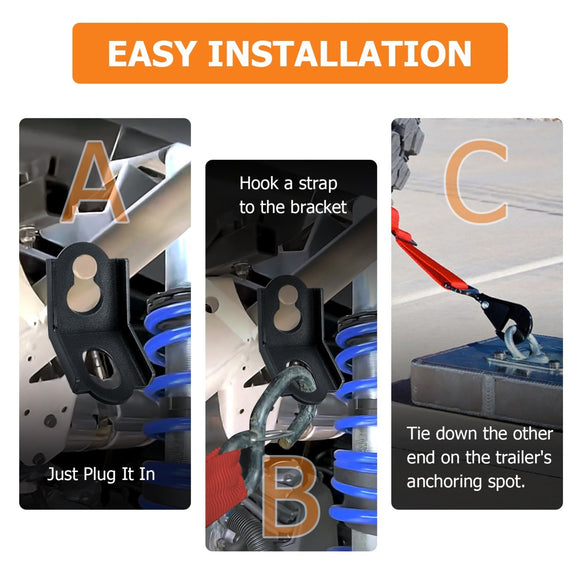 2017 - 2024 Can Am Maverick X3/X3 Max All Models Steel Front Rear Secure Tie Down Hooks - WeiSen - 80120011