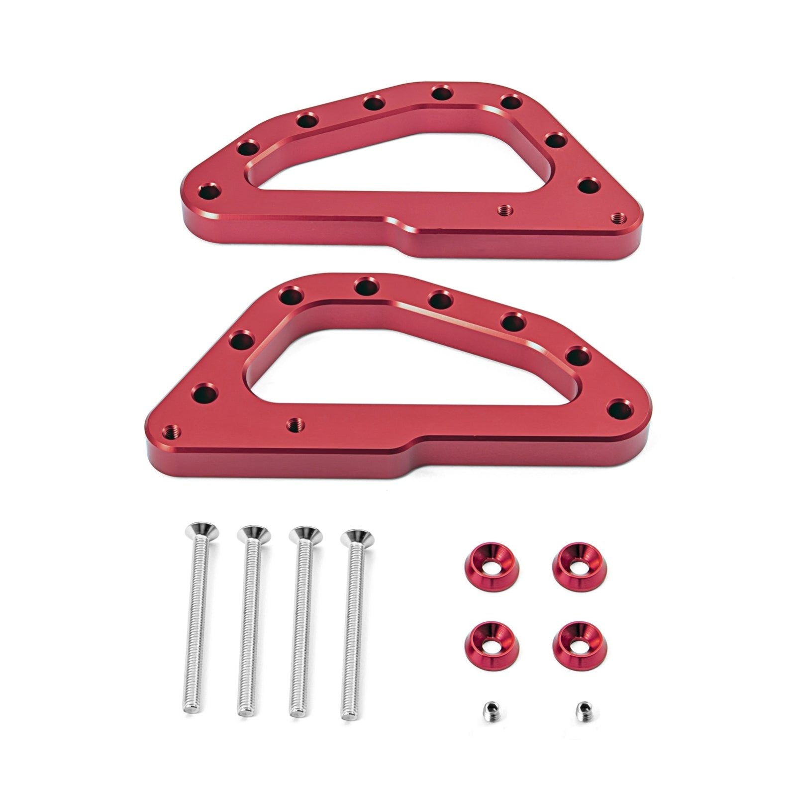 2017-2023 Can Am Maverick X3 Anodized Red Pillar Grab Pull Handle Grip Kit - Weisen