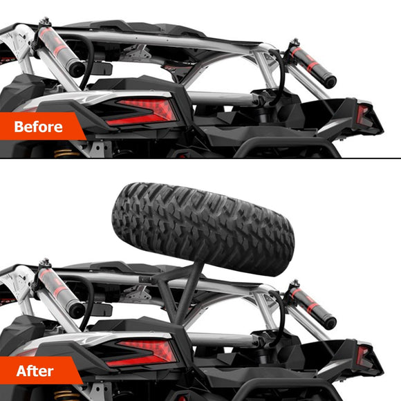 2017 - 2024 Can Am Maverick X3/Maverick X3 Max Heavy Duty Steel UTV Spare Tire Carrier Mount - WeiSen - 80111001