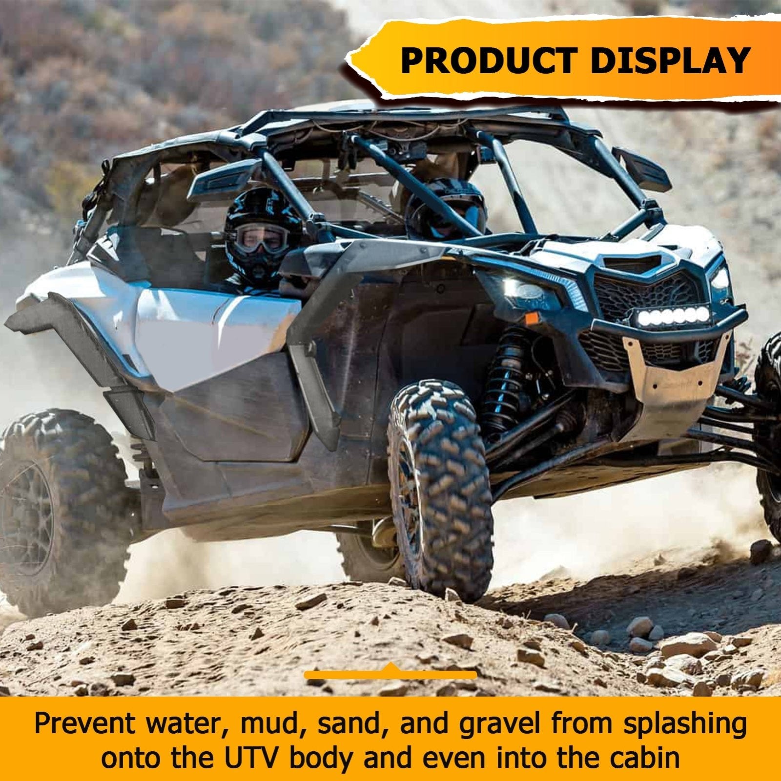2017-2023 Can am Maverick X3 & Max Front & Rear Super Extended Fender Flares (OEM #715002973) - Weisen