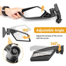 2017 - 2024 Can Am Maverick X3 Racing Side View Mirrors w/ LED Turn Signal Lights - WeiSen - 80301028