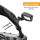 2017 - 2024 Can Am Maverick X3 Racing Side View Mirrors w/ LED Turn Signal Lights - WeiSen - 80301028