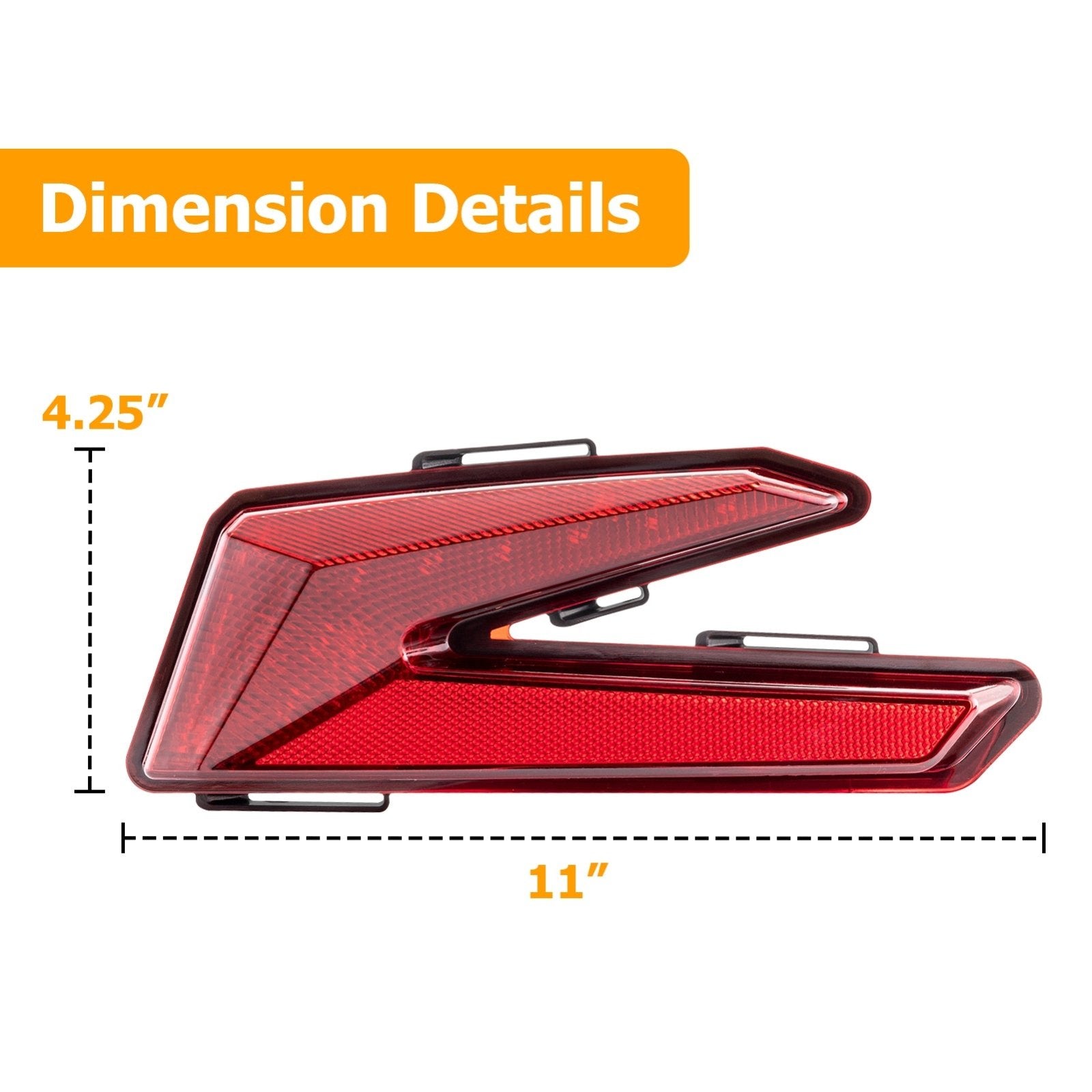 2017-2023 Can Am Maverick X3 Rear Brake Lights Taillights Assembly - Weisen