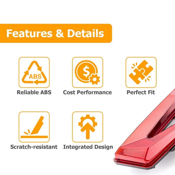 2017 - 2024 Can Am Maverick X3/Maverick X3 Max Rear Brake Lights Taillights Assembly - WeiSen - 80203007