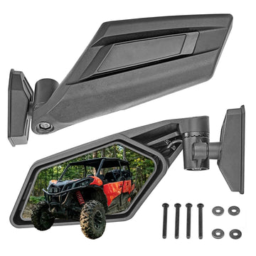 2017 - 2023 Can - AM Maverick X3 Rear View Mirrors Upgraded 360° Adjustment - WeiSen - 80301027