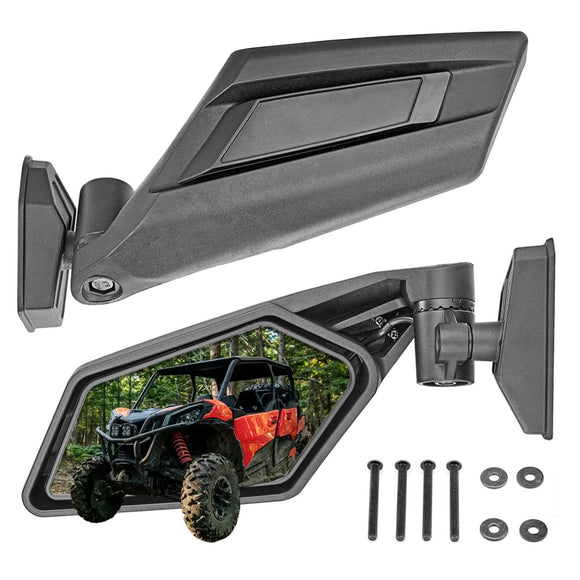 2017 - 2023 Can - AM Maverick X3 Rear View Mirrors Upgraded 360° Adjustment - WeiSen - 80301027